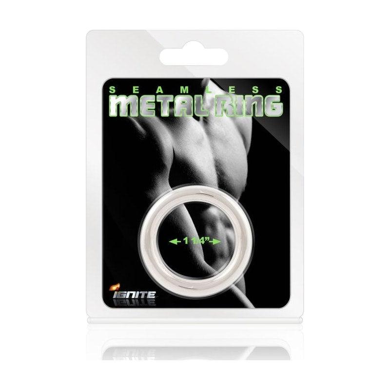 Seamless Metal Cock Ring 32mm - Adult Toys