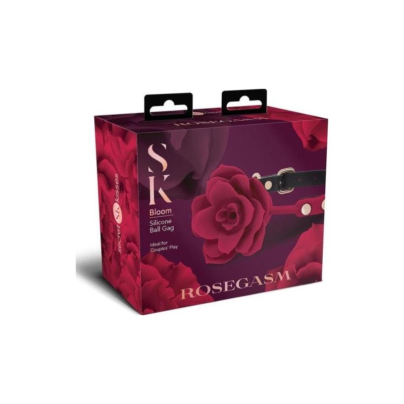 Secret Kisses Rosegasm Bloom Silicone Gag - Adult Toys