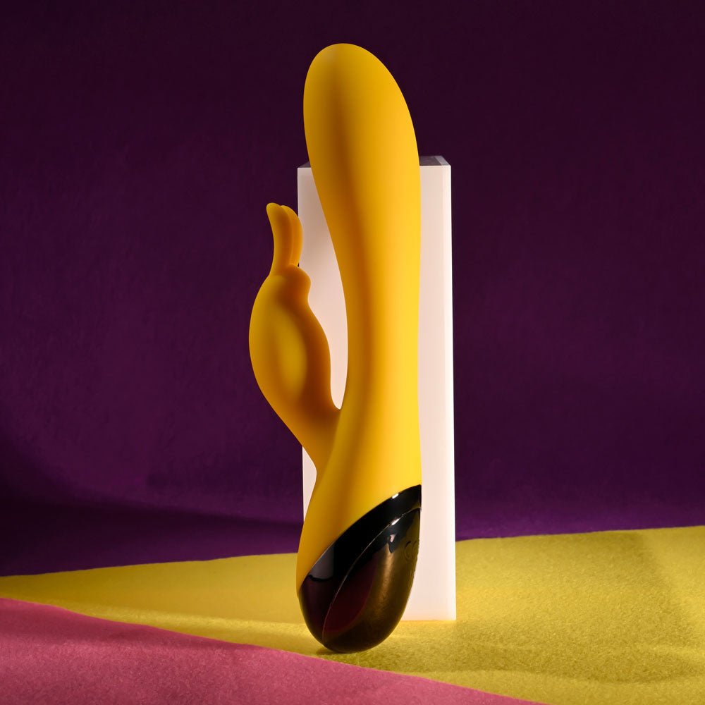 Selopa BUZZZ BUNNY - Yellow 19.7 cm USB Rechargeable Rabbit - VIBRATORS