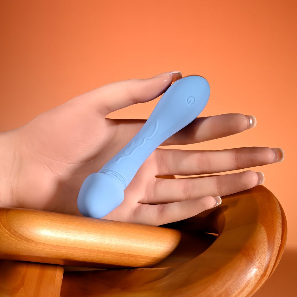 Selopa Dainty Dick Baby Blue USB Rechargeable Mini Vibrator - VIBRATORS
