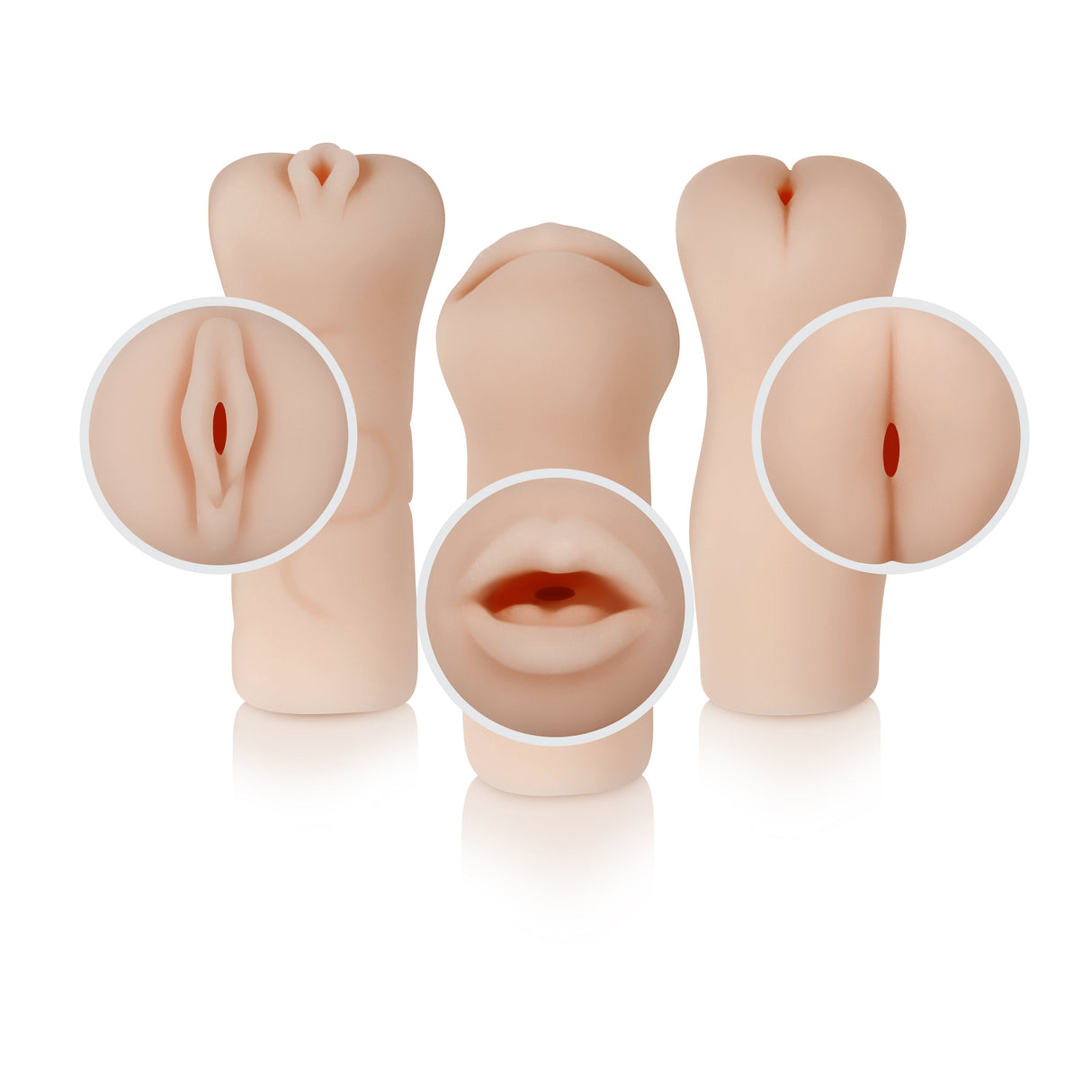 Selopa PARTY PACK - Light - Flesh Strokers - Set of 3 - MASTURBATORS