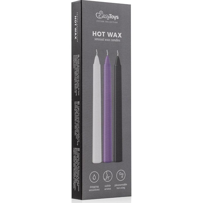 Sensual Hot Wax Candles 3 Pc - Lotions & Potions