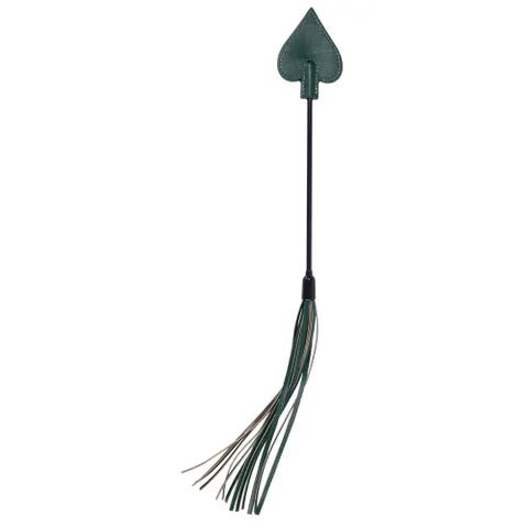 Sex and Mischief Indica Dual Impact Crop Green Crop Whip - BONDAGE - TOYS