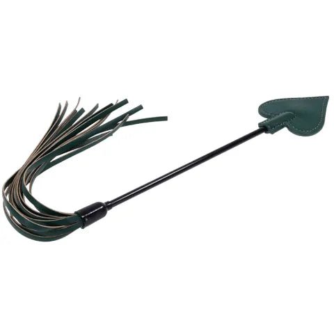 Sex and Mischief Indica Dual Impact Crop Green Crop Whip - BONDAGE - TOYS