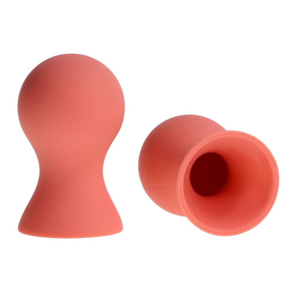 Sex And Mischief Peaches And CreaMe Silicone Nipple Suckers Set Of 2 - BONDAGE - TOYS