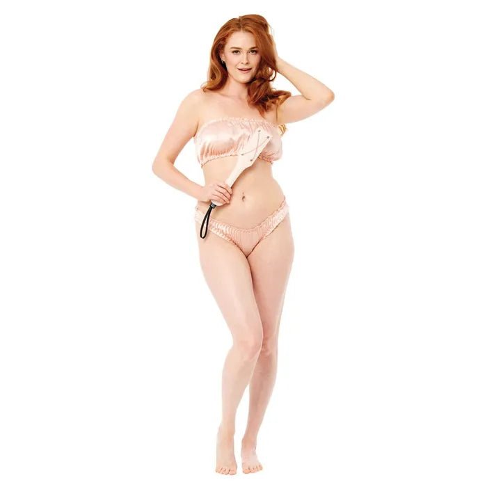 Sex And Mischief Peaches N Cream Chain Impressions Paddle - BONDAGE - TOYS