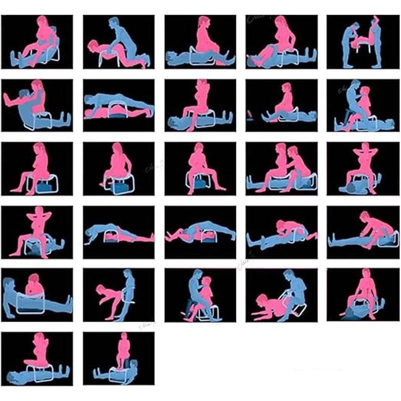 Sex Chair Adjustable Height Pink - Adult Toys