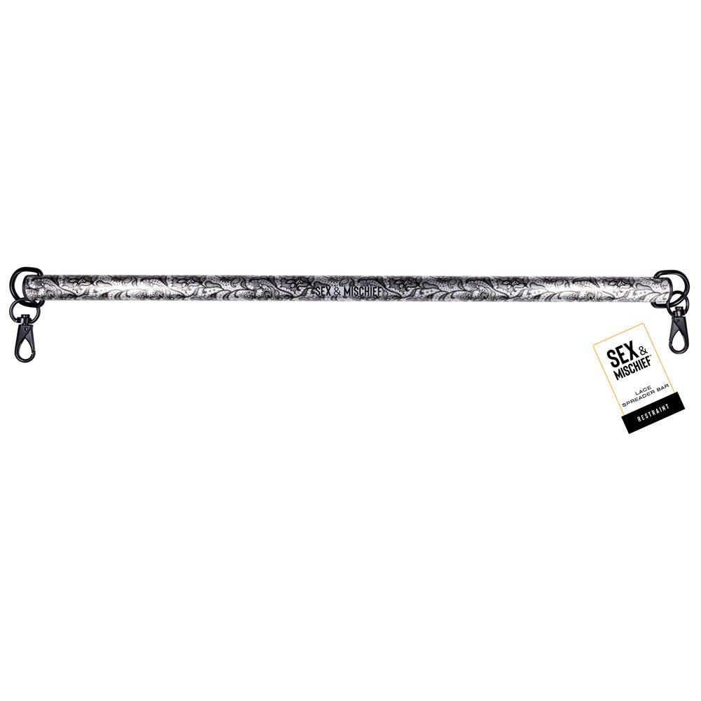 Sex & Mischief Lace Spreader Bar - Aluminium Restraint Bar - BONDAGE - TOYS
