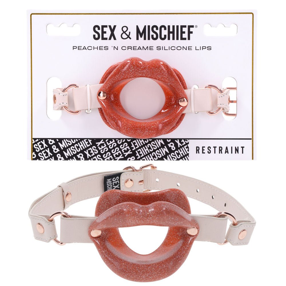 Sex & Mischief Peaches n CreaMe Silicone Lips - BONDAGE - TOYS