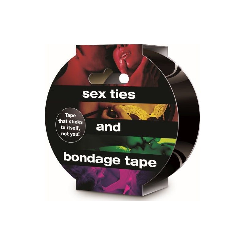 Sex, Ties and Bondage Tape Black - Adult Toys