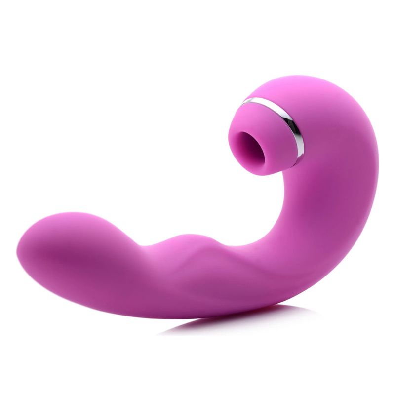 Shegasm 5 Star 10X Tapping G-Spot Vibe w Suction Pink - Adult Toys