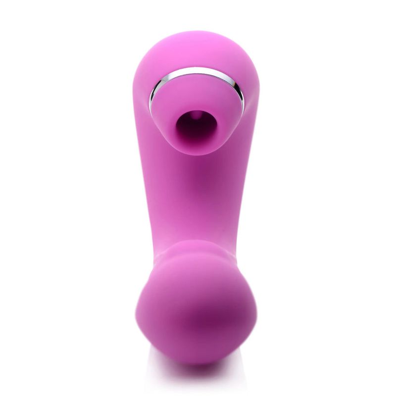 Shegasm 5 Star 10X Tapping G-Spot Vibe w Suction Pink - Adult Toys