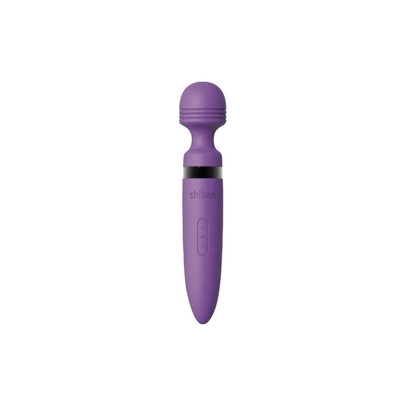 Shibari Deluxe Mega Wireless Wand Massager - 28X Purple Silicone - Adult Toys