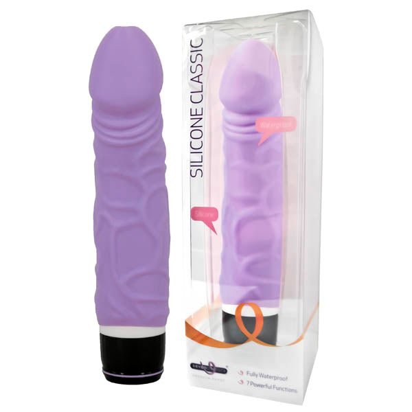 Silicone Classic - Purple 17 cm (6.75'') Vibrator - VIBRATORS