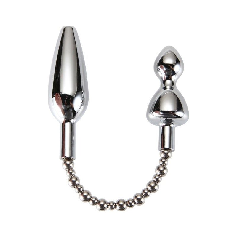 Silver Bullet Double Metal Plug - Adult Toys