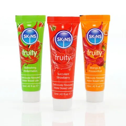 Skins Fruity Tubes - Watermelon, Strawberry, & Mango & Passionfruit - LOTIONS & LUBES