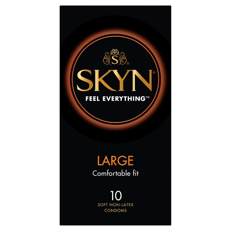 SKYN Large Condoms 10 Pc - Lotions & Potions
