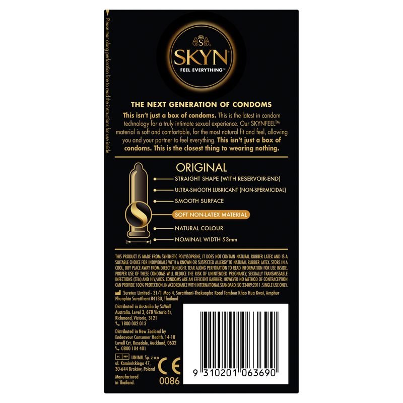 SKYN Original Condoms 10 Pc - Lotions & Potions