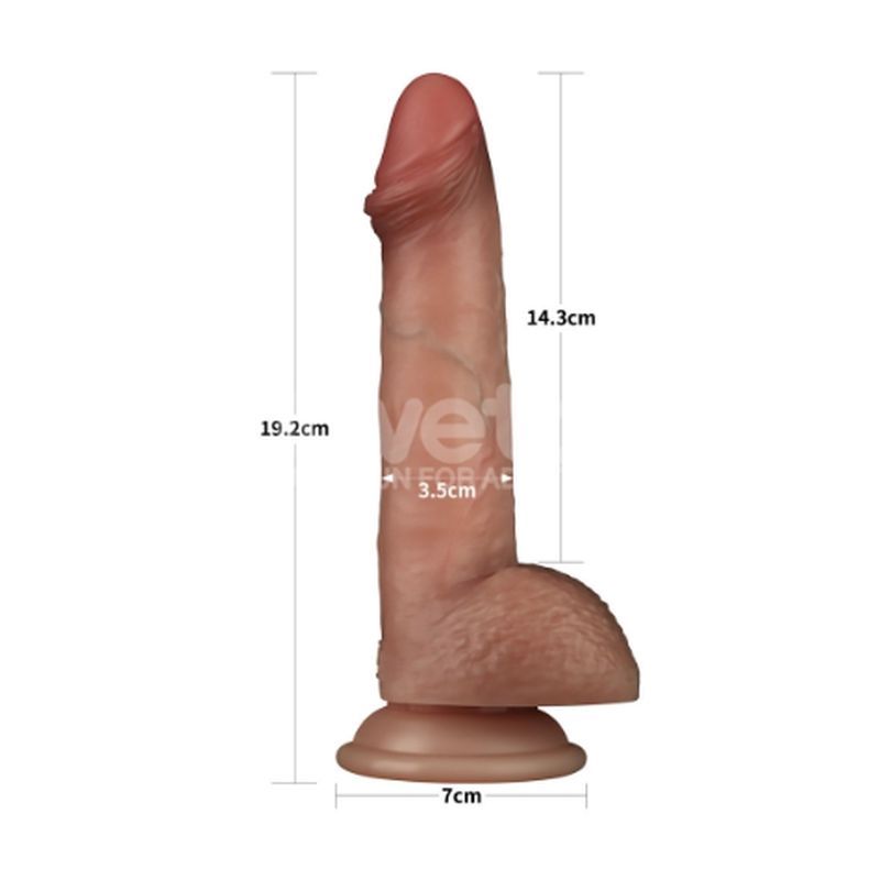 Sliding Skin Pro Dual Layer Silicone Dong 7.5in - Adult Toys - Naughty by Nature Adult Store