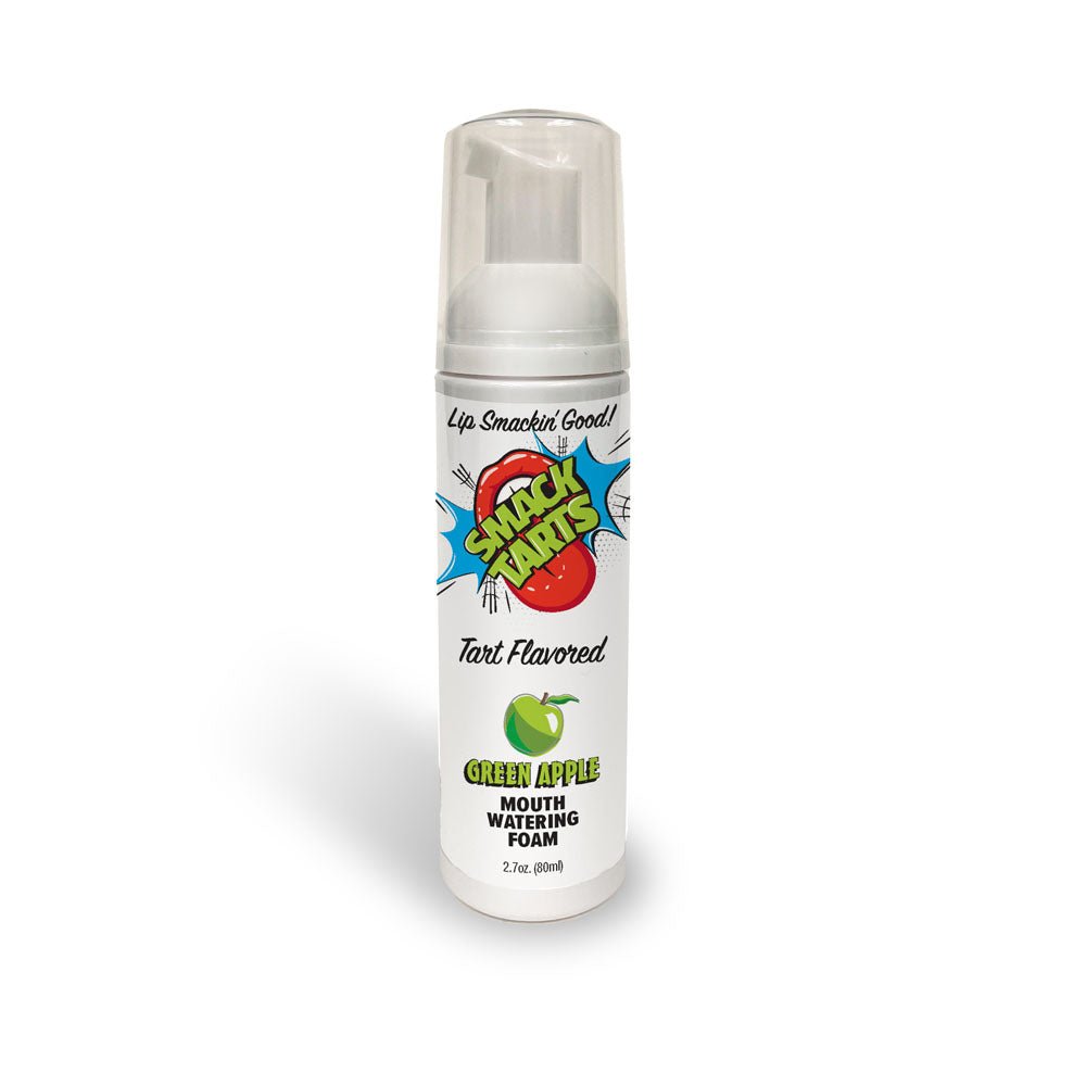 Smack Tarts Mouthwatering Foam Green Apple Sour Flavoured 80ml Bottle - LOTIONS & LUBES