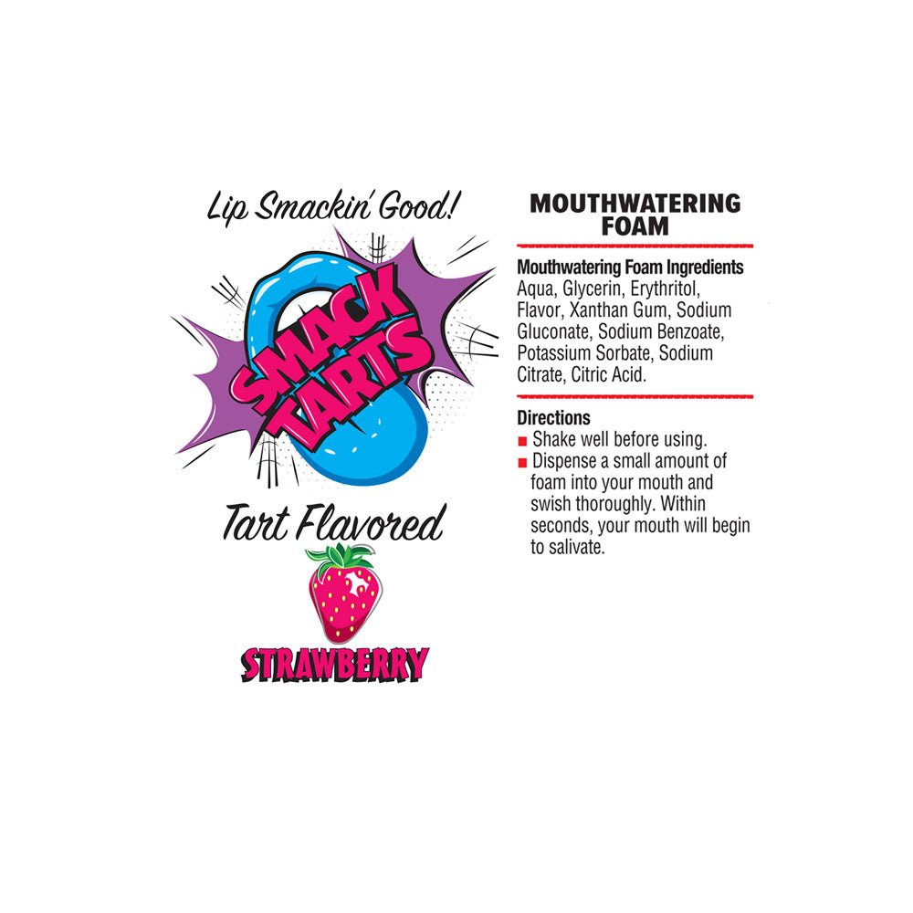 Smack Tarts Mouthwatering Foam Strawberry Flavoured 80ml - LOTIONS & LUBES