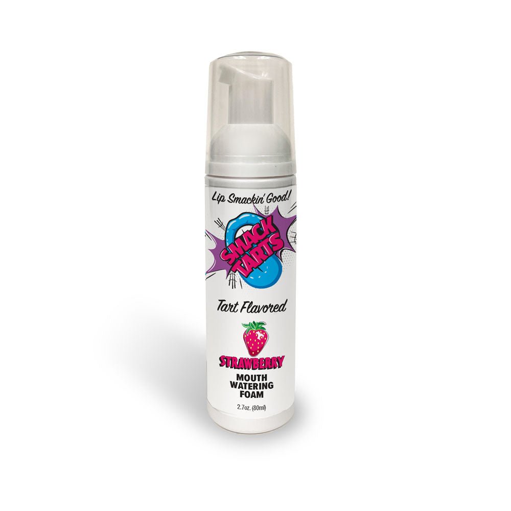 Smack Tarts Mouthwatering Foam Strawberry Sour Flavoured 80ml Bottle - LOTIONS & LUBES