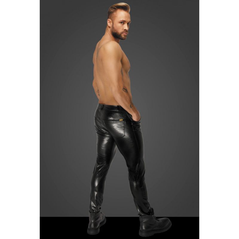 Snake Wetlook Long Pants with Back Pockets - Lingerie