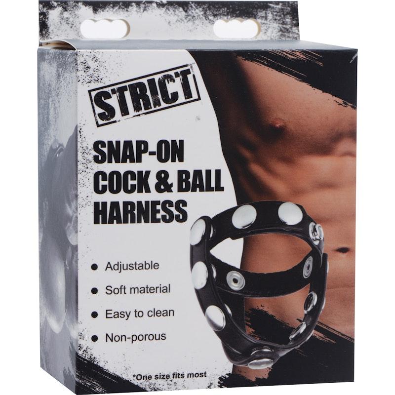 Snap-On Cock And Ball Harness - Naughty by Nature Adult Store