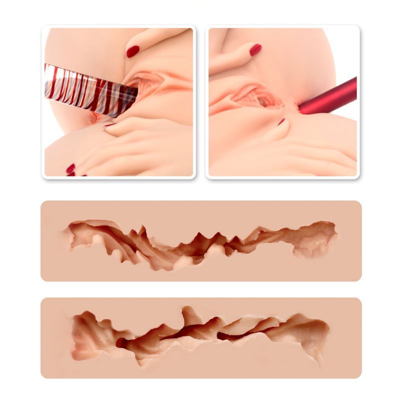 Spread Me Pussy and Anal Masturbator Torso Barbie - Adult Toys