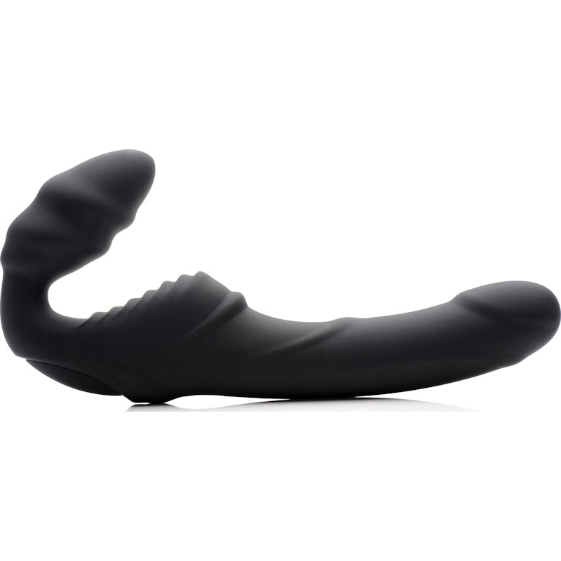 Strap U Slim Rider - Vibrating Silicone Strapless Strap - On Dildo - Adult Toys