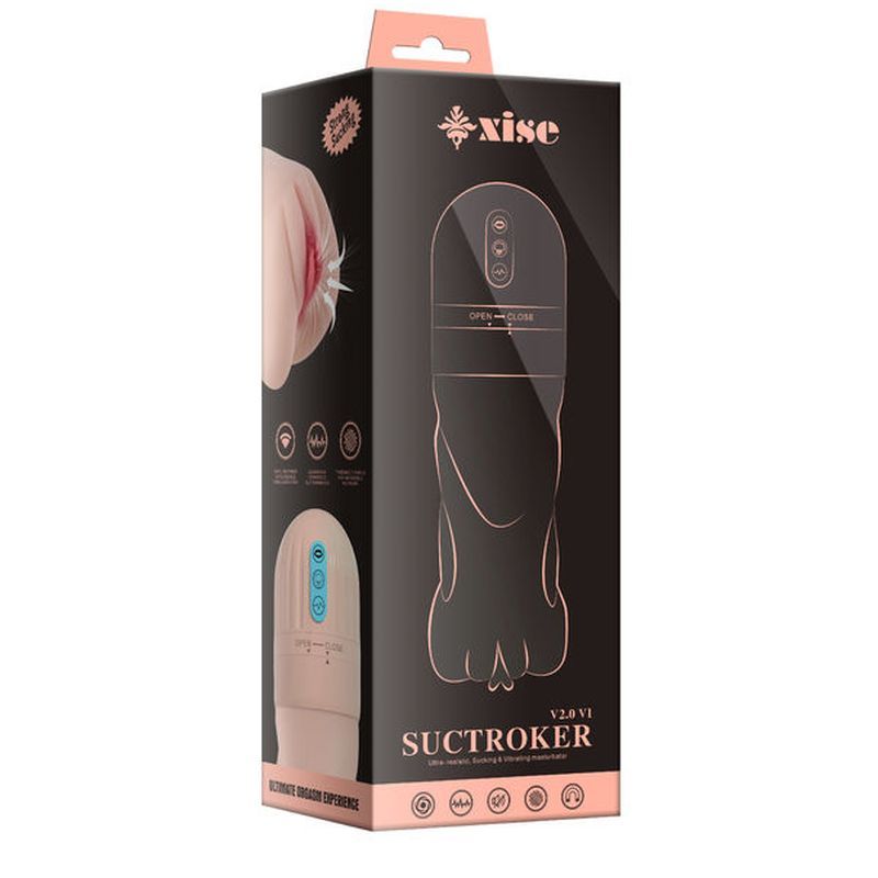 Suctroker Dual Density Vibrating Sucking Pussy - Adult Toys