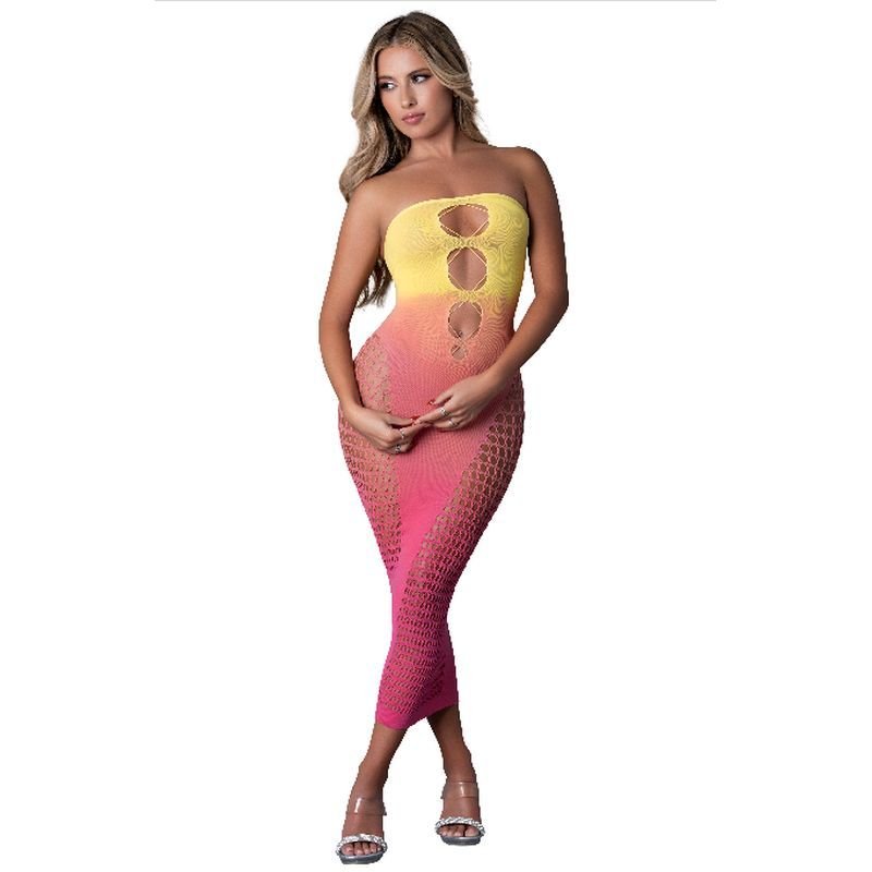 Sunrise Long Tube Dress Ombre - Naughty by Nature Adult Store
