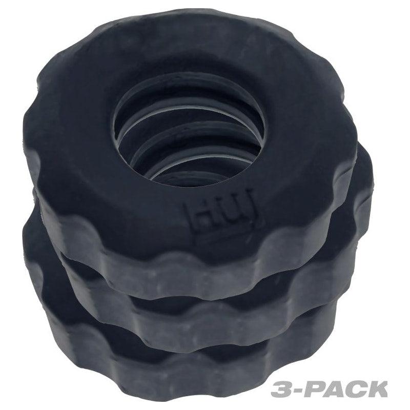 Super Hunkyjunk 3 Pc Cockrings Tar Ice - Adult Toys