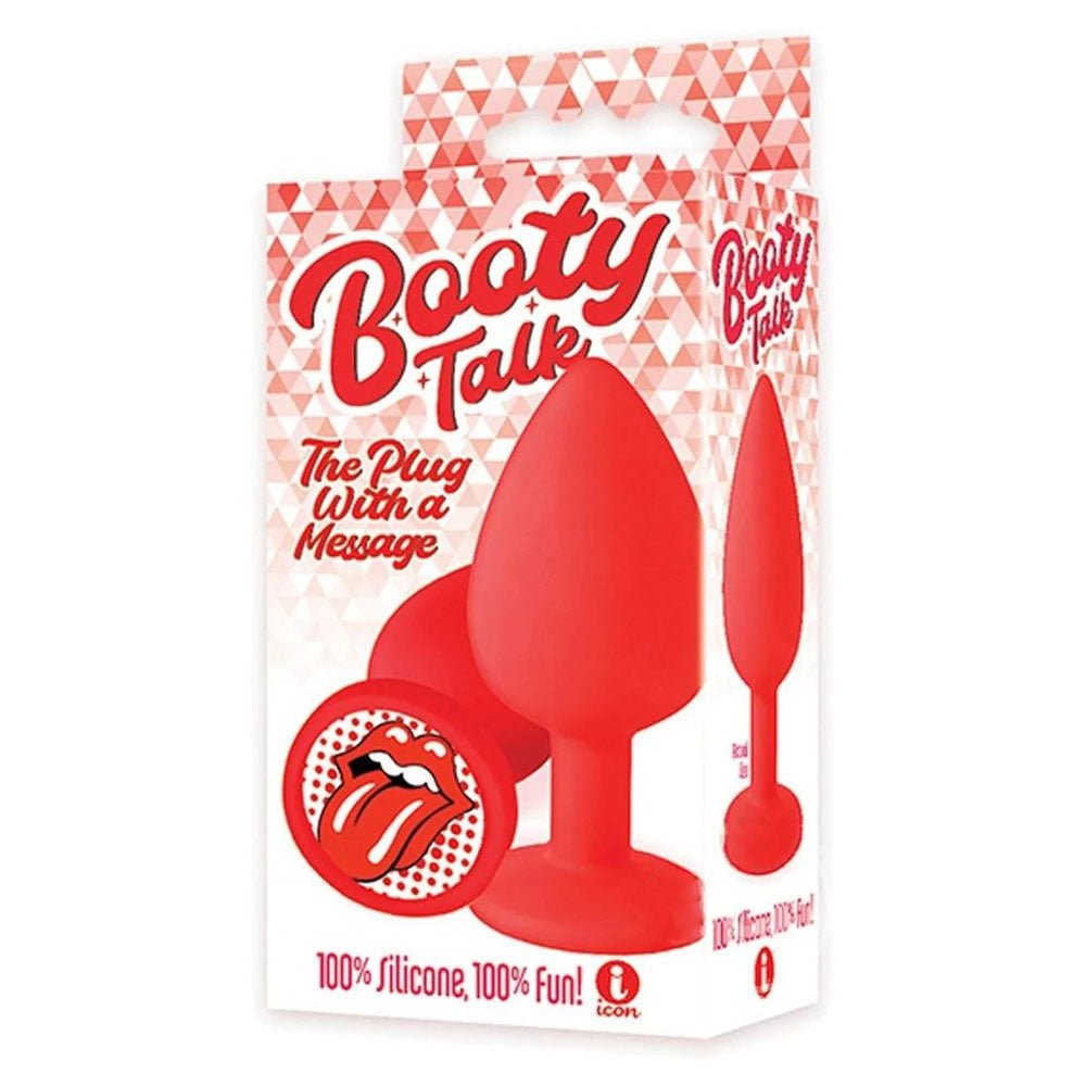 The 9's Booty Talk - Tongue - Red Butt Plug - Anal Toys