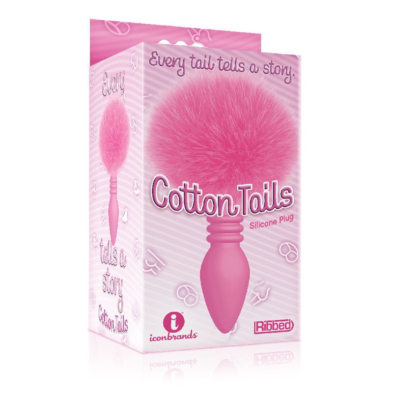 The 9's Cottontails, Ribbed Pink - Anal Toys