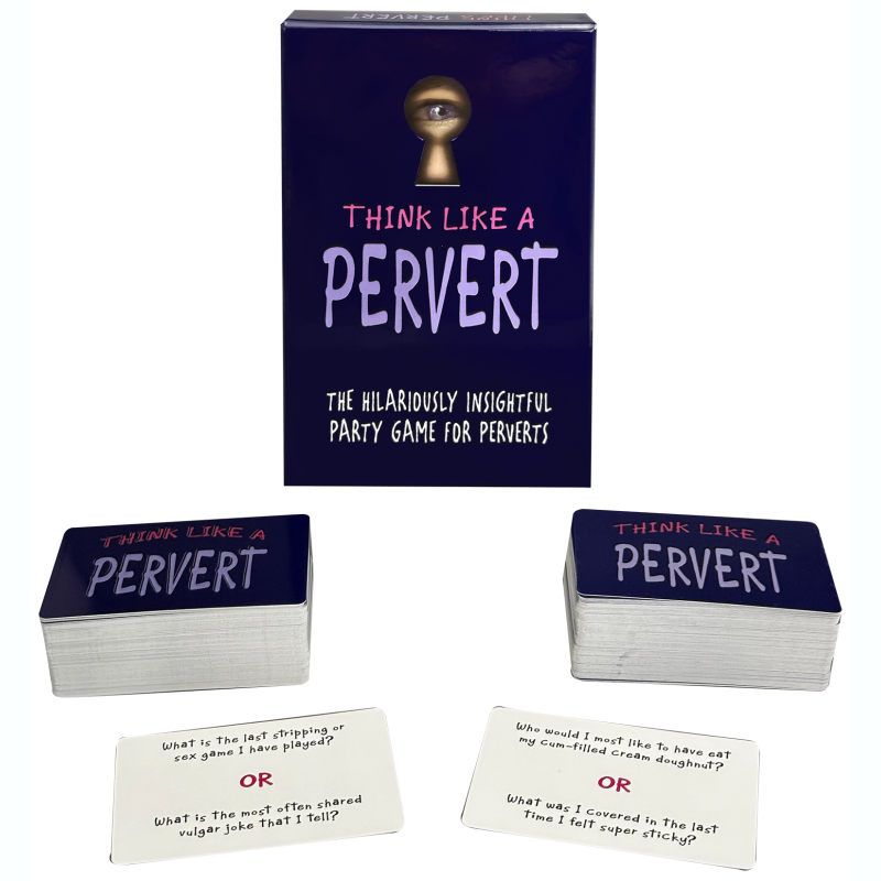 Think Like A Pervert Card Game - Adult Toys - Naughty by Nature Adult Store