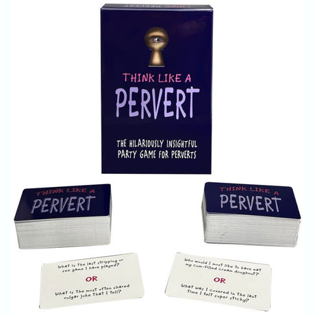 Think Like A Pervert Card Game - Adult Toys - Naughty by Nature Adult Store