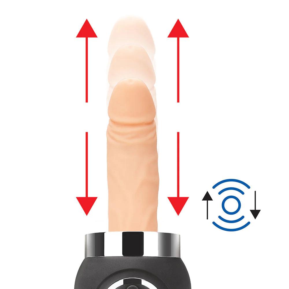 Thrusting Remote - Controlled Rechargeable Compact Sex Machine - Masturbators - Premium