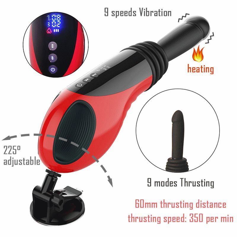Thrusting Vibrating Fuck Machine - Adult Toys