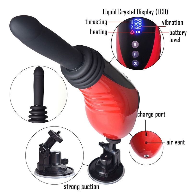 Thrusting Vibrating Fuck Machine - Adult Toys