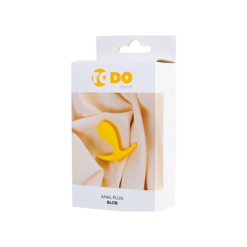 ToDo Blob Anal Plug Yellow - Adult Toys