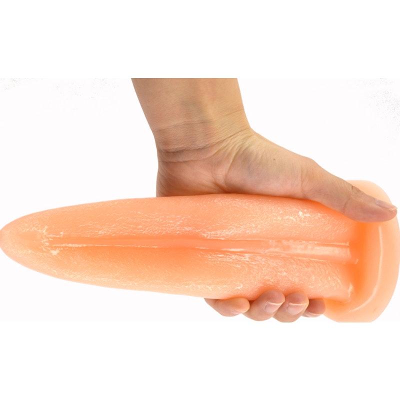 Tongue Shape Anal Plug Flesh - Adult Toys