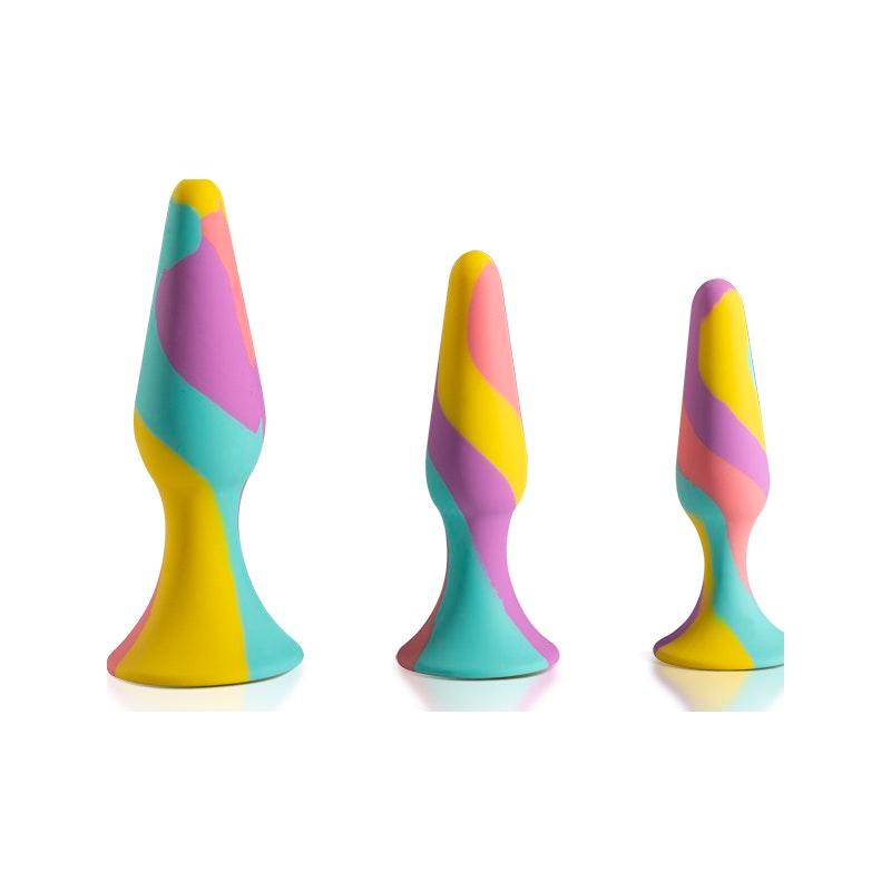TriPlugs 3 Pc Silicone Anal Training Kit - Adult Toys