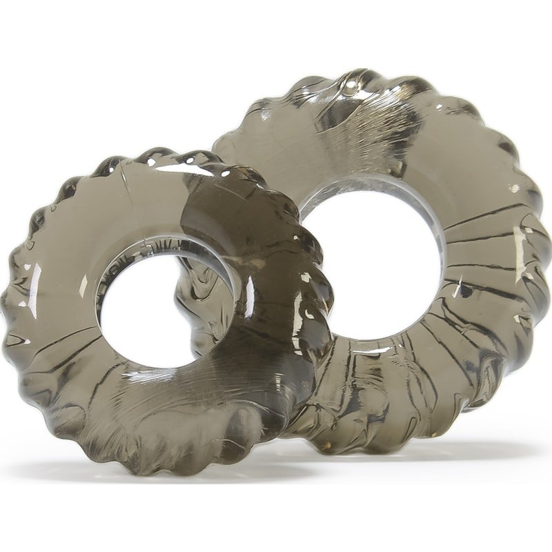 Truckt 2 Pc Cockring Set Clear - Adult Toys