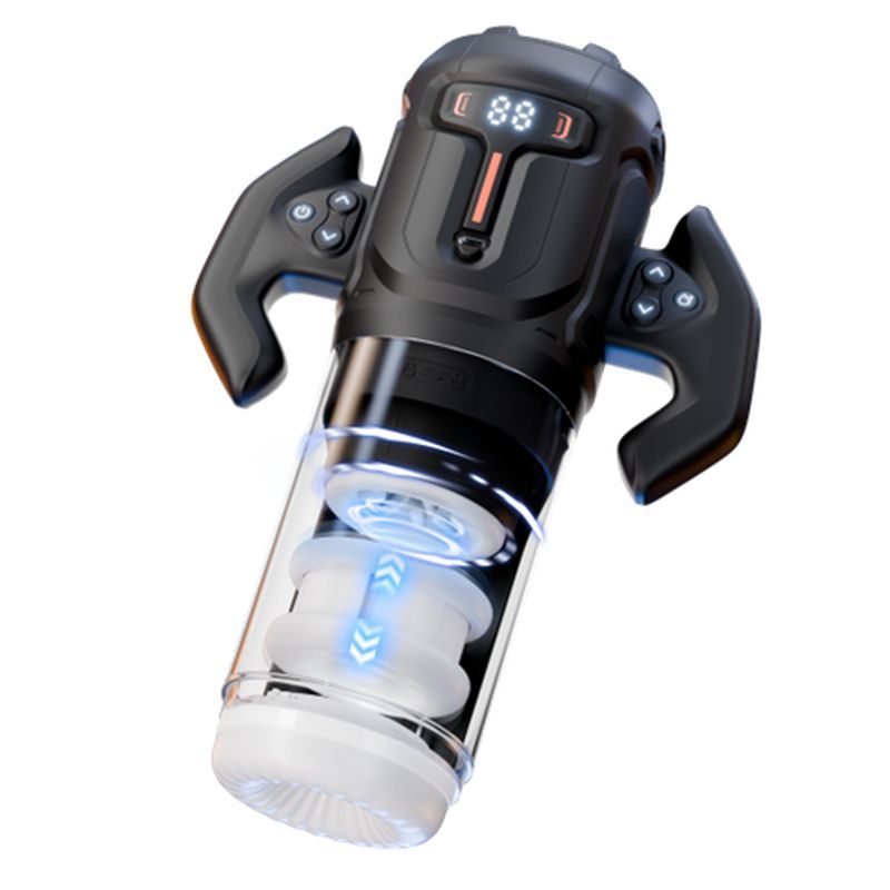 Turbo Thrusting Rotating Pleasure USB Masturbator with Easy - Grip Handle - Adult Toys - Naughty by Nature Adult Store