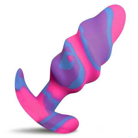 Unicorn Swirl Silicone Butt Plug Medium - Adult Toys - Naughty by Nature Adult Store
