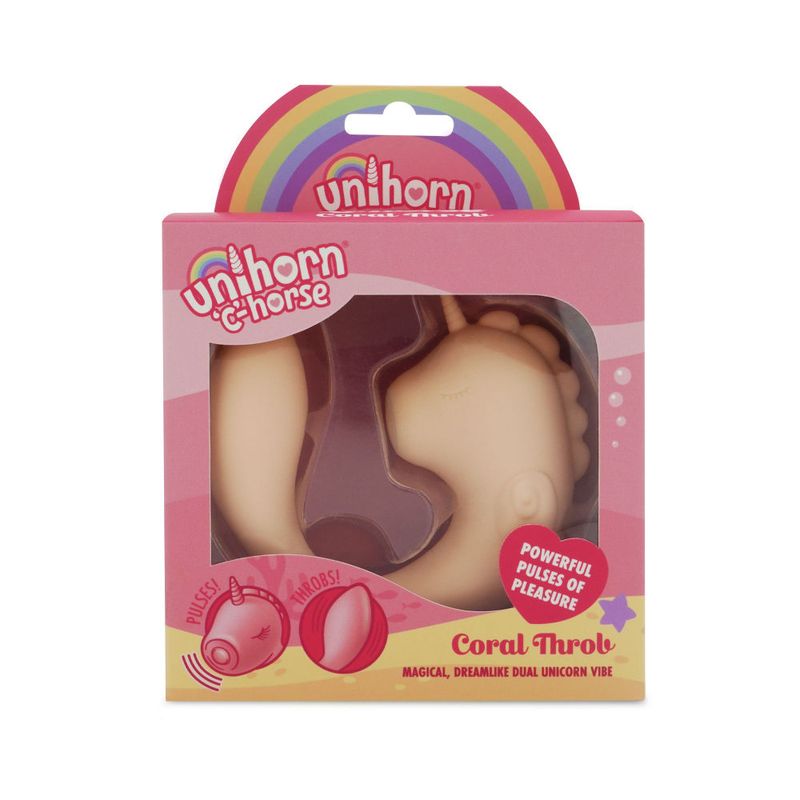 Unihorn Massager C Horse Coral Throb - Adult Toys