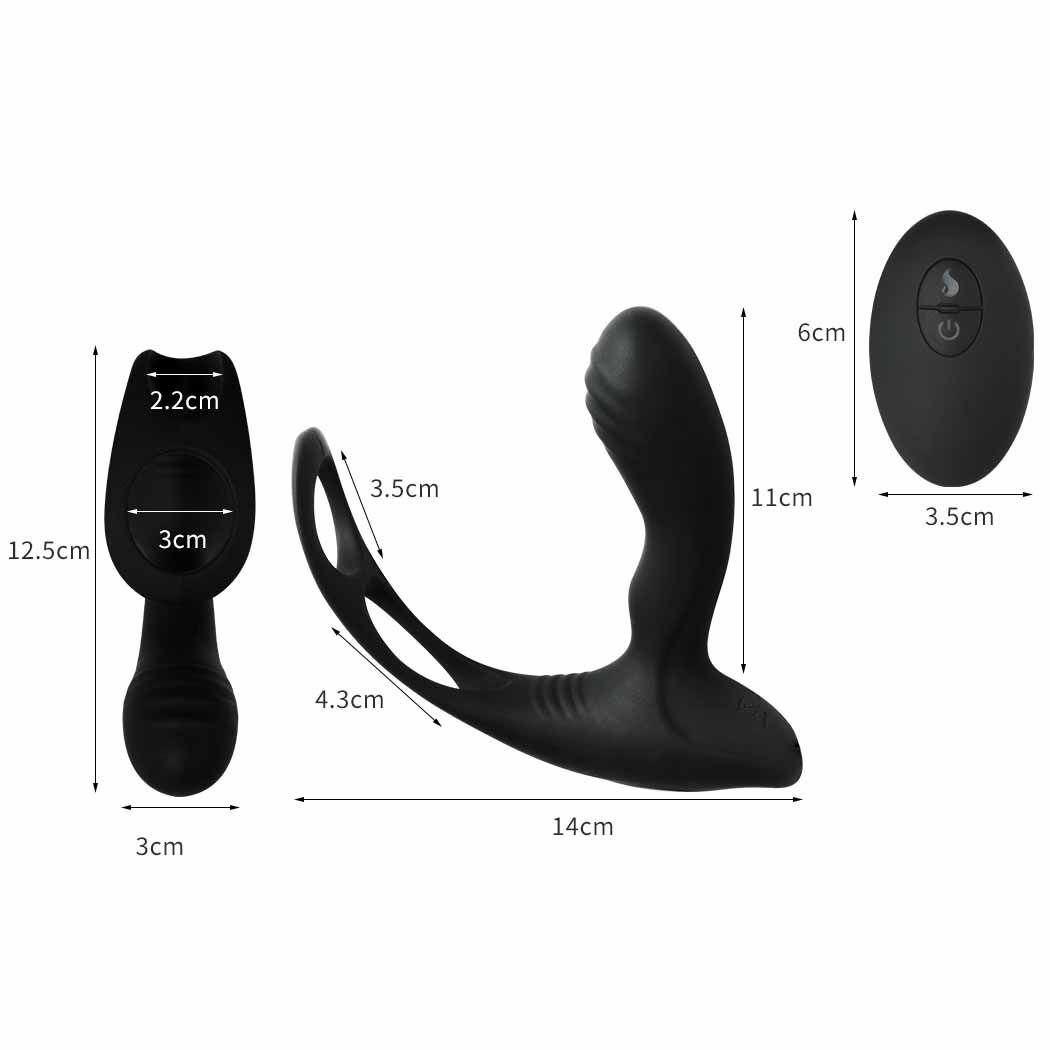 Unisex Heating Wireless Control Vibrator - VIBRATORS
