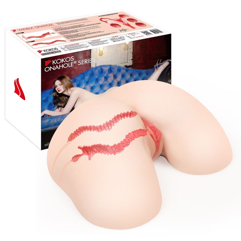 Vanilla Onahole Edn 4 Butt 1:1 Vaginal and Anal Torso - Adult Toys