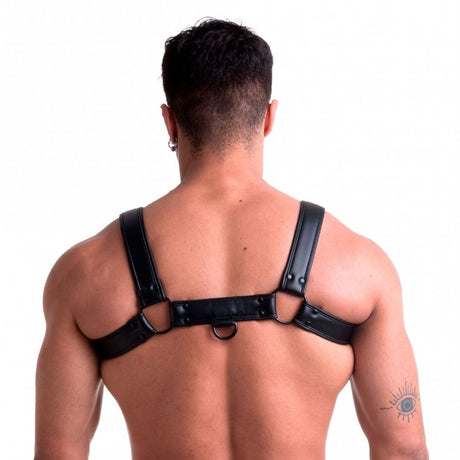 Vegan Bulldog Harness Black - Lingerie